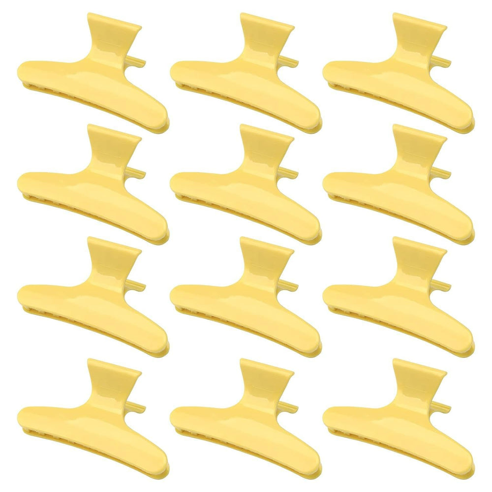 Amazon 12-piece butterfly clip non-slip styling claw hair clips for women and girls (multi-color) - hair styling tool for flyaways