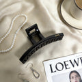 K-style chocolate dark brown hair clip large casualelegant hair clip shark clip classy sense of retro hair clip for women