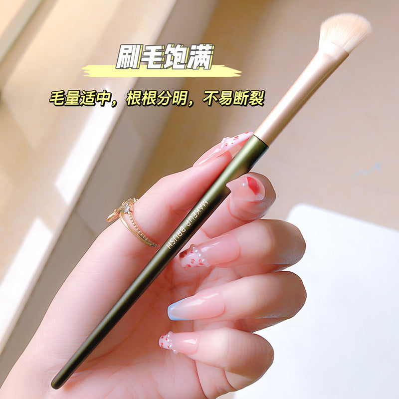Jonbos wooden handle eyeshadow brush fiber hair large detail tapered silkworm brush eye smudge brush makeup brush eye makeup