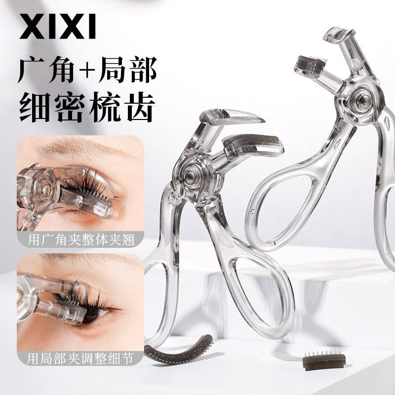 Xixi one-clip curling comb teeth eyelash curler wide angle nature curling long-lasting hair-styling sunflower partial eyelash curler