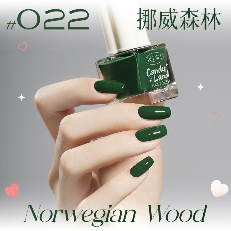 Kudan nail polish no bake quick drying peelable light fragrance 10ml water-based nail polish new cross-border best selling 36 colors