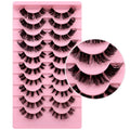 European and american segmented false eyelashes russian volume 3dstereo large curvature european and american thick false eyelashes glue style