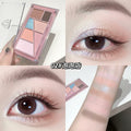 Gege bear layered eyeshadow palette - low saturation, shimmer, matte, blush & contour all-in-one