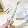 Jonbos false eyelash tweezers - eyelash extension tweezers for beginners - gold feather tip - professional lash technician tool