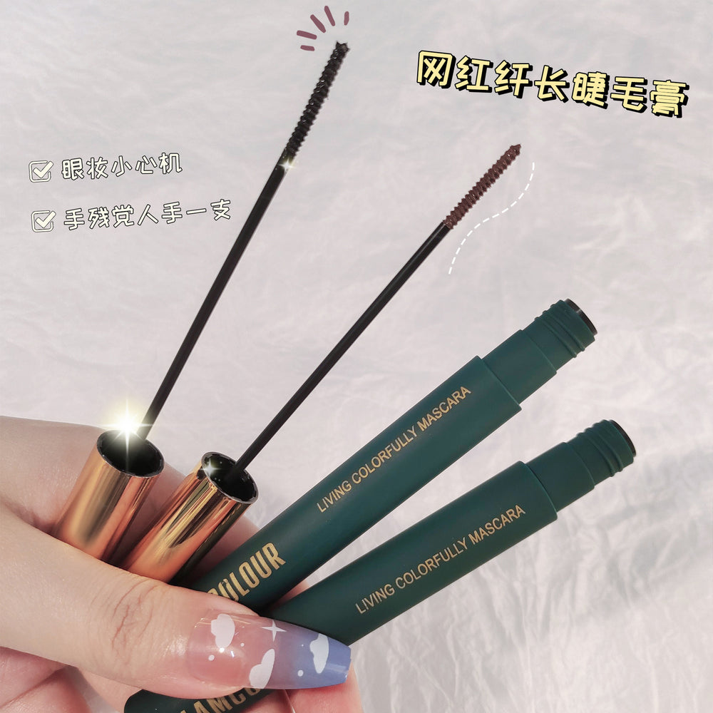 Makeup magic color long curl mascara fine brush waterproof sweatproof long-lasting non-smudge eye mascara