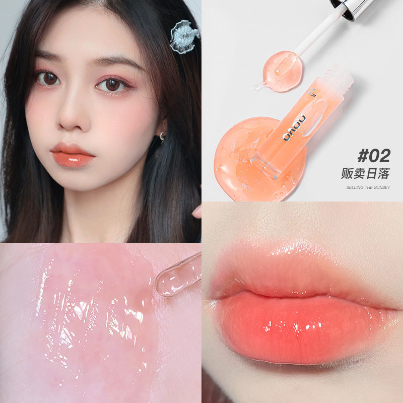 Novo soothing & hydrating lip gloss: nourishes, repairs, reduces lip lines, prevents dryness, perfect lipstick primer, clear & buildable