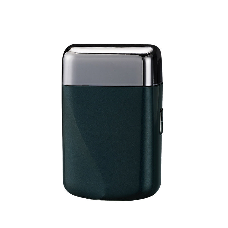 Mini reciprocating triple-blade razor - moisturizing blades, electric beard trimmer, ultra-clean, portable, washable