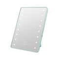 Touch sensor led makeup mirror with light, dorm room storage makeup mirror, high-definition mirror, desktop 360° rotating vanity mirror