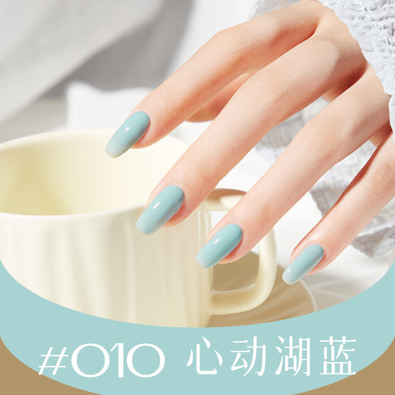 Nail polish, no baking, quick drying, long-lasting, tearable, fall and winter peelable, water-based, transparent nude color, nail salon nail polish wholesale