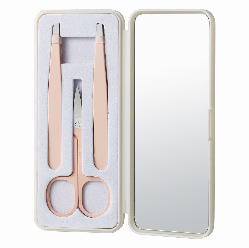 Exquisite and convenient mirror eyebrow trimming suit eyebrow clip eyebrow scissors nose hair scissors various styles cross-border suitin stock