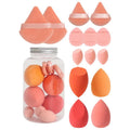 Export hot beauty egg set cross-border 14-piece mini triangle water drop puff air cushion makeup egg sponge