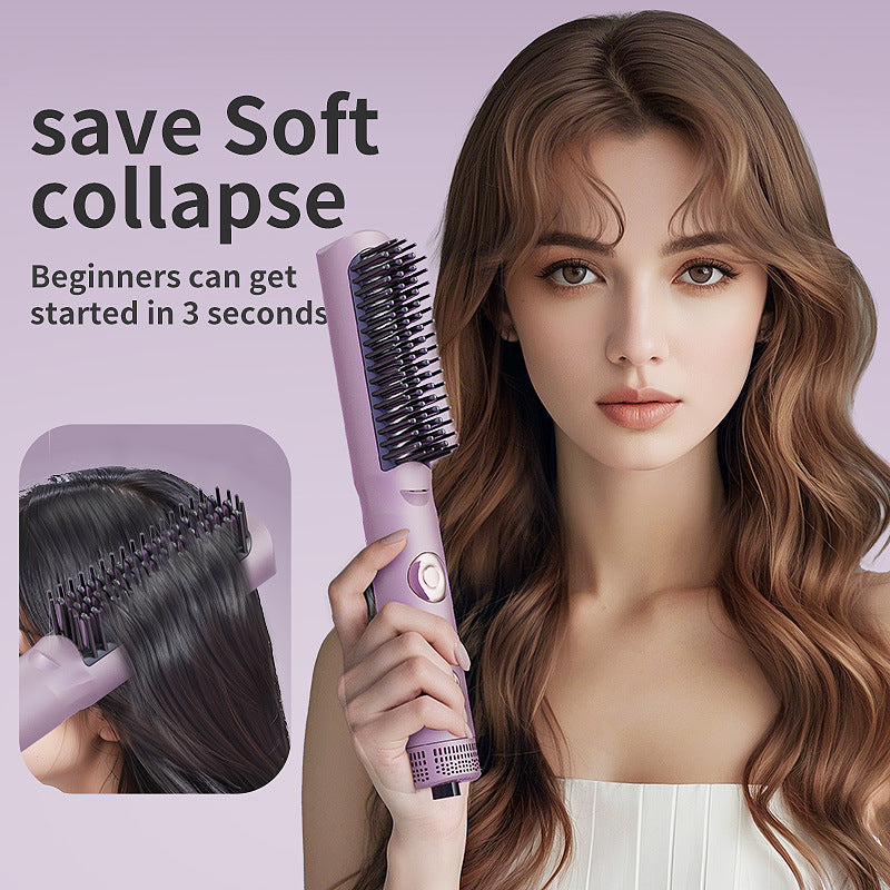New arrival cold air hair straightening comb, fluffy comb, traceless hair care, negative ions, no damage to hair, blow comb, high skull curly hair top artifact