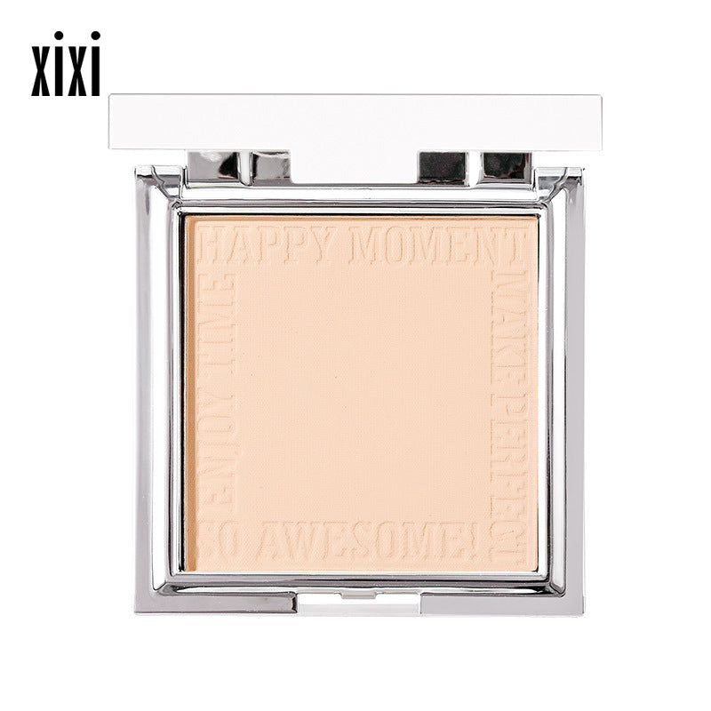Xixi qingfu zhenliang soft focus powder concealer oil control makeup setting waterproof non-removing dry and wet dual-use honey powder