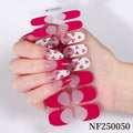 Zhengxiang european and american leopard print gel manicure stickers waterproof cross-border french semi-cured nail stickers uv gel nail