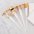 Ready-to-ship premium electroplated pump head - 33/410 plastic lotion pump - press-type personal care threaded hexagonal pump