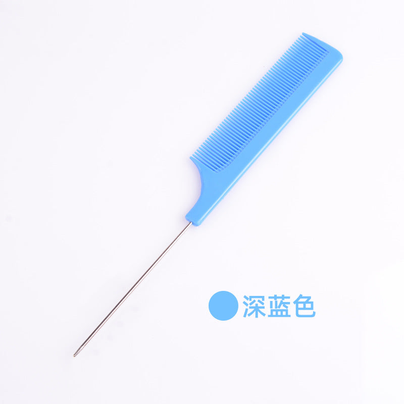 Hot-selling new hair styling comb, pin tail comb, plastic comb with steel pins, pp material, fine teeth, in stock, wholesale, volumizing