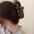 Maillard wave frosted gripper elegant hairpin female back shark clip 2024 new hairpin headwear