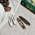 Acetate cut out hair clip long oval makeup clip casual side bangs clip duckbill clip hair accessories fashionnew arrival