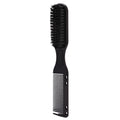 oil head brush electroplated gold brush styling oil head brush double-ended beard comb broken hair cleaning hairdressing comb