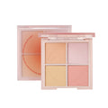 Xixi rushes to the sunset four-color blush to brighten the contour of the vitality girl's daily whitening peach matte rouge wholesale