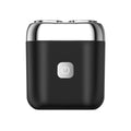 Rotary dual-blade electric shaver - portable mini beard trimmer with led display, type-c magnetic charging