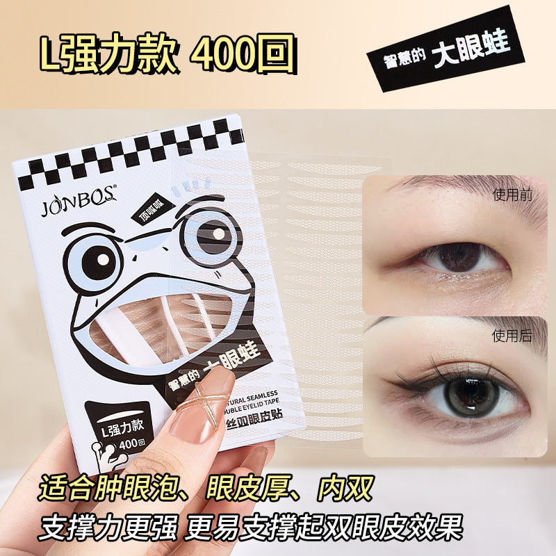 Jonbos lace eyelid tapes for women - invisible, natural, seamless, specifically designed for puffy eyes - 400 patches