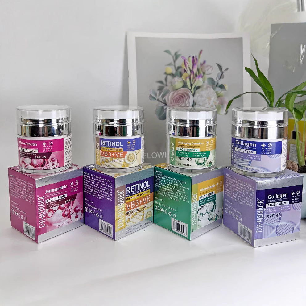 hyaluronic acid collagen facial cream hydrating and moisturizing turmeric retinol moisturizing cream 50g foreign trade wholesale