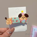 Hat puppy hairpin insgirlcute cherry duckbill clip polka dot star acrylic hairpin side clip hair accessories