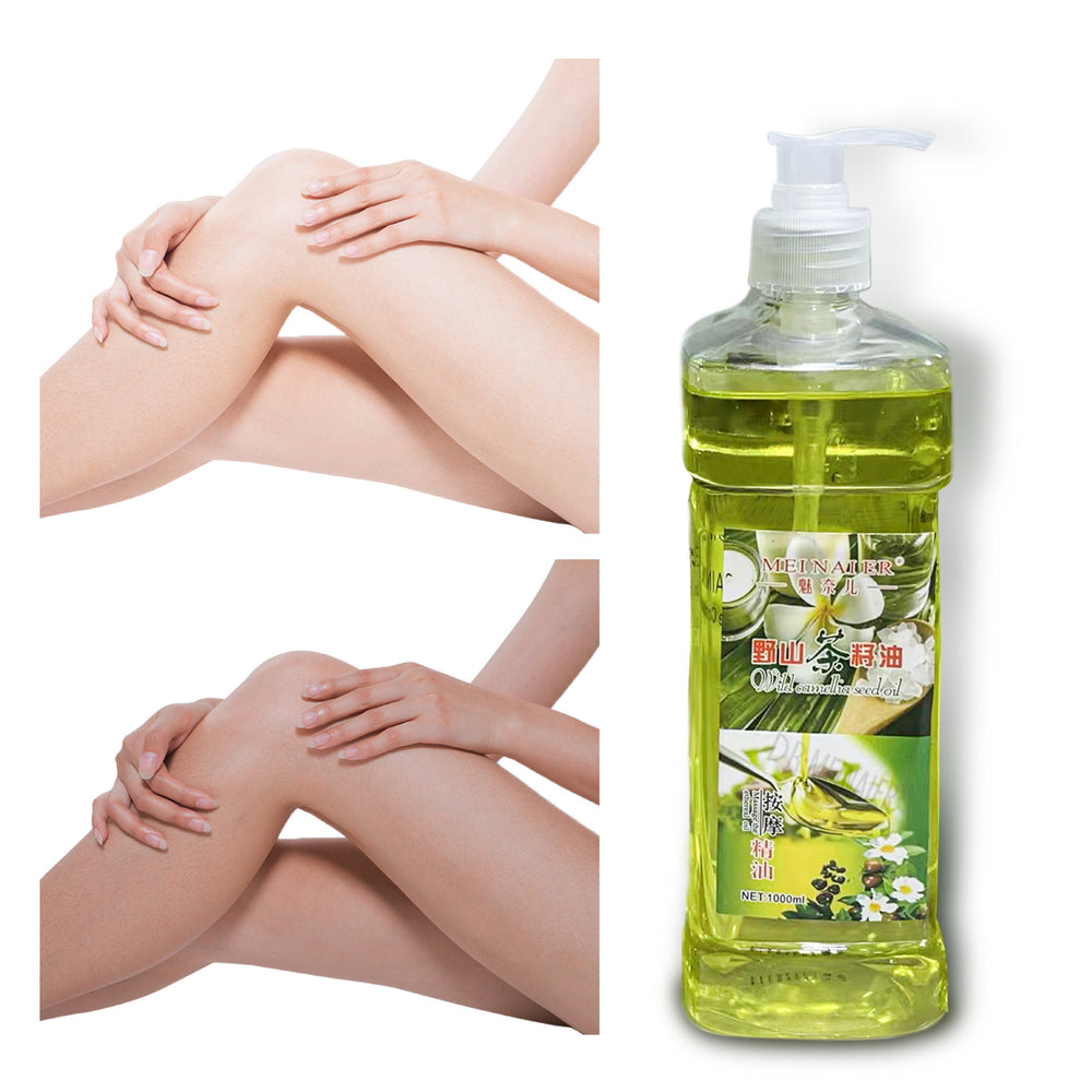 wild tea seed oil facial and body massage oil emollient plant open back scraping massage compound essential oil b bottle