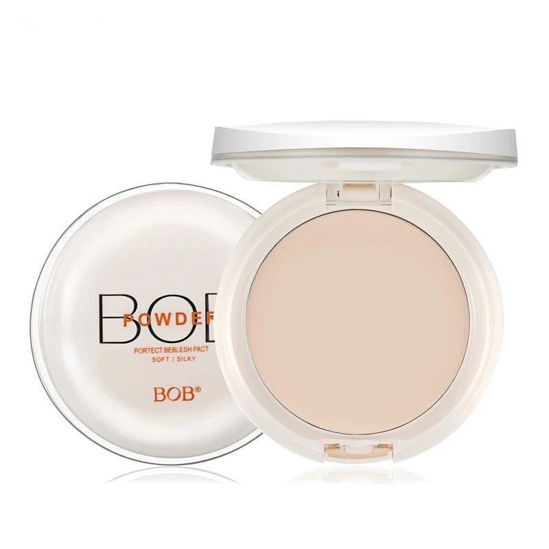 Makeup bob light-sensitive constant color powder for women, oil control, makeup, microdermabrasion, long-lasting concealer, non-stick powder, dry and wet dual-use powder bottom
