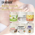 rose facial & body scrub - milk & almond cleansing exfoliating bath scrub & massage cream 350g