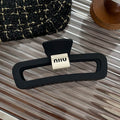 #oval label matte black-13cm