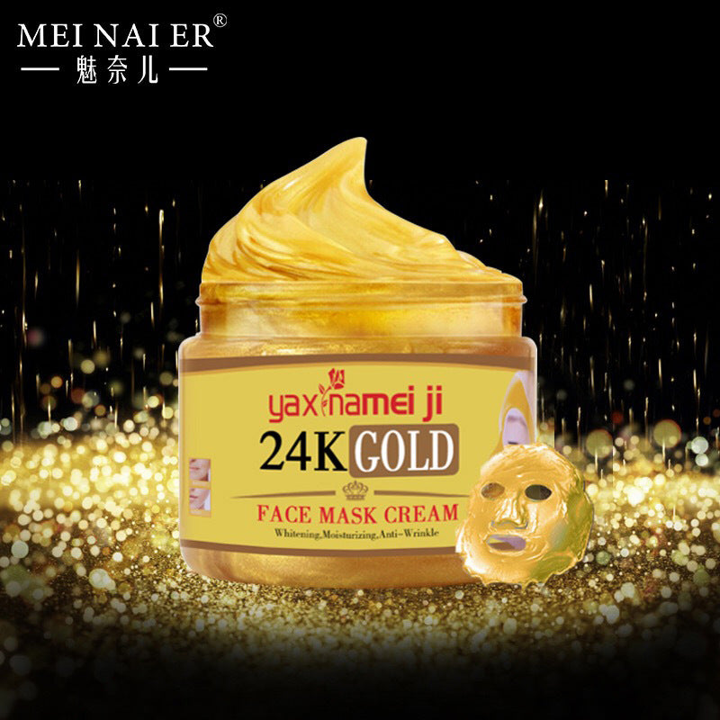 exclusive 24k gold facial mask moisturizing, hydrating, repairing and cleansing cream 600g foreign trade wholesale