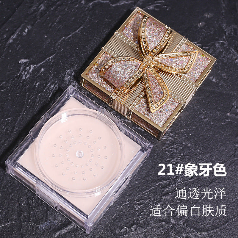 Marco andy bowknot silky airspun loose powder - high capacity, oil control, long-lasting, non-transfer setting powder