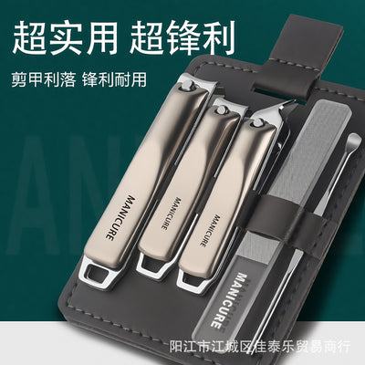 German nail clippers & earwax removal tool set - premium original home use kit for men, includes nail clippers, ingrown toenail trimmer, and slant tip scissors