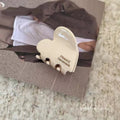 Korean dongdaemun exquisite small heart gripper shark clip classy cute acetic acid side clip small gripper hair clip