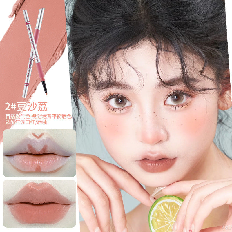Xixi velvet mousse lip liner comes with a pencil sharpener, matte matte to outline the lip shape, long-lasting and non-fading
