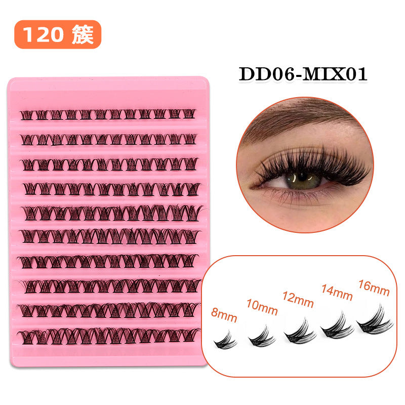 eyelash book set 40p exportdiy european and american thick extended cluster false eyelashes lash cluster