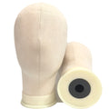 Wholesale wig suede head mannequin - wig display styling model head with pin placement - canvas head mannequin