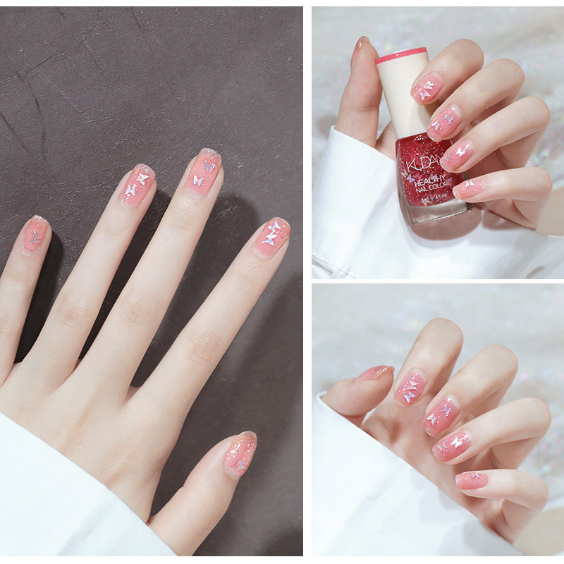 Oily colorful character nail polish, long-lasting, no baking, non-peelable, quick-drying, whitening, non-tearable, cross-border live broadcast nail polish