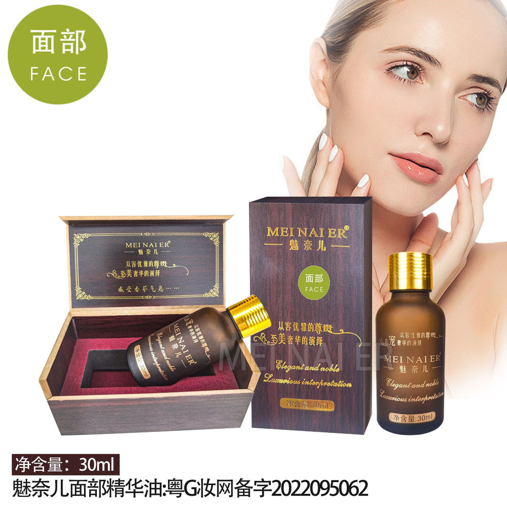 Meinair jasmine wooden box essential oil body facial spa head care revitalizing oil beauty salon wholesale 30ml