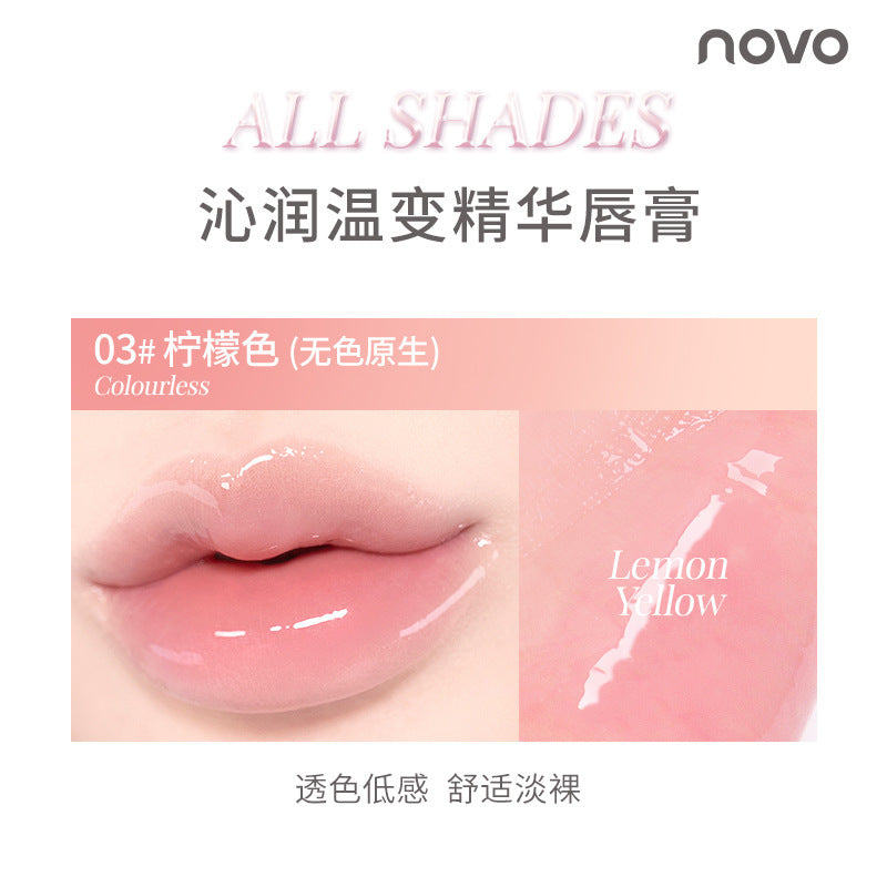 Novo color-changing lipstick: hydrating, anti-chapping, and fades lip lines for a natural look - perfect for autumn and winter