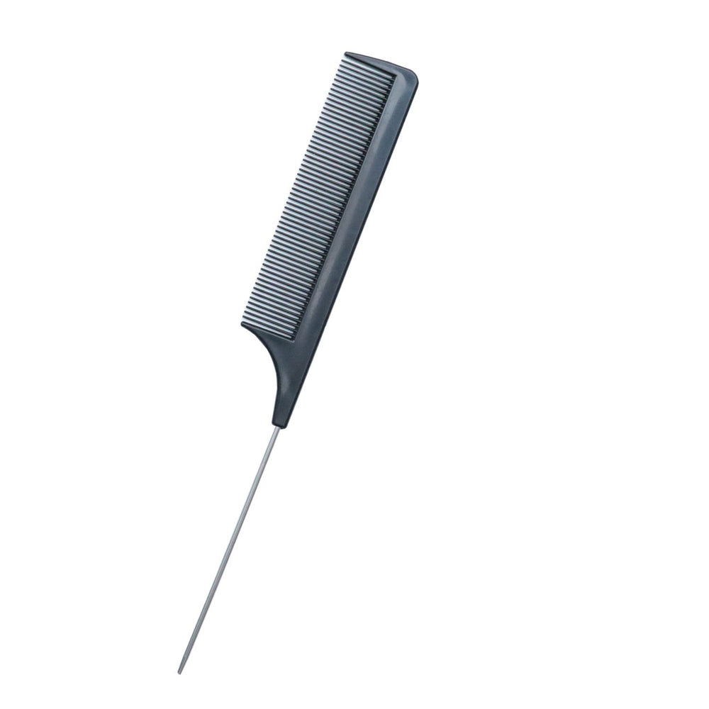 hot-selling 21cm hairdressing steel needle comb, pointed tail comb, plastic comb, pointed tail comb, hairdressing tools, spot wholesale