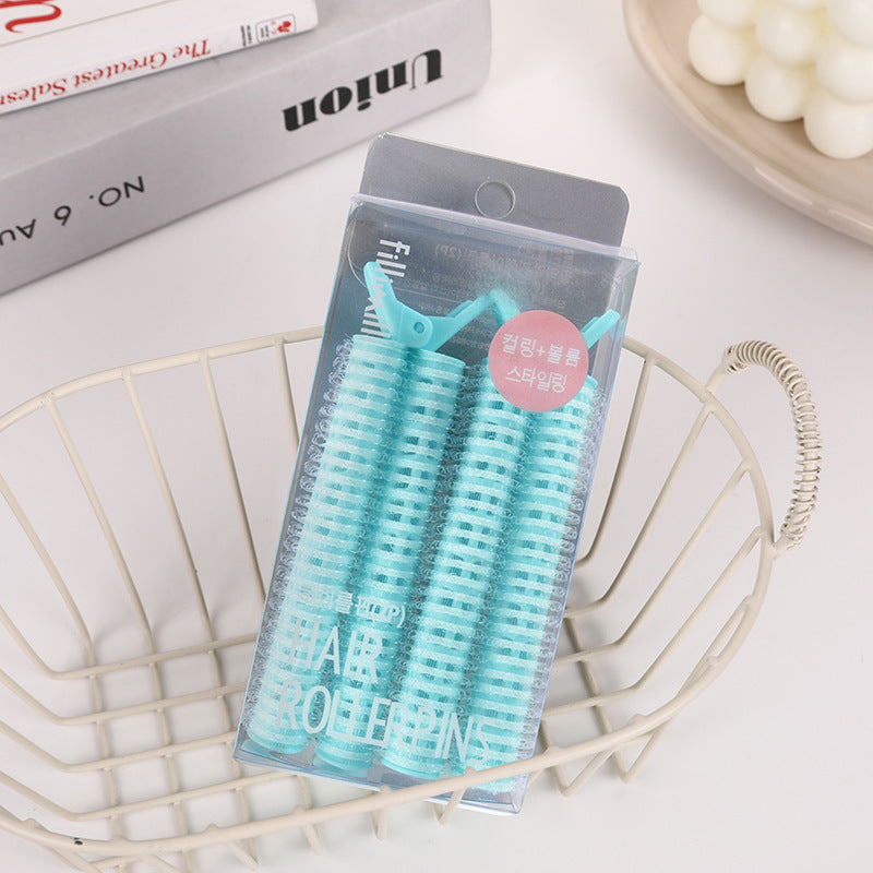 New arrival dopamine color bangs clip fluffy clip korean lazy hair clip head hair root hair-styling curling barrel in stock