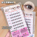 Gege bear inverted glue-free lower eyelashes, little wild cat natureartificial single cluster segmented grafted fake eyelashes