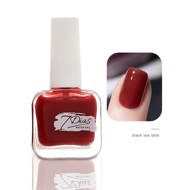 Nail polish manicure shop no-bake quick-drying long-lasting non-tearable fall and winter water-based non-peelable transparent nude nail polish