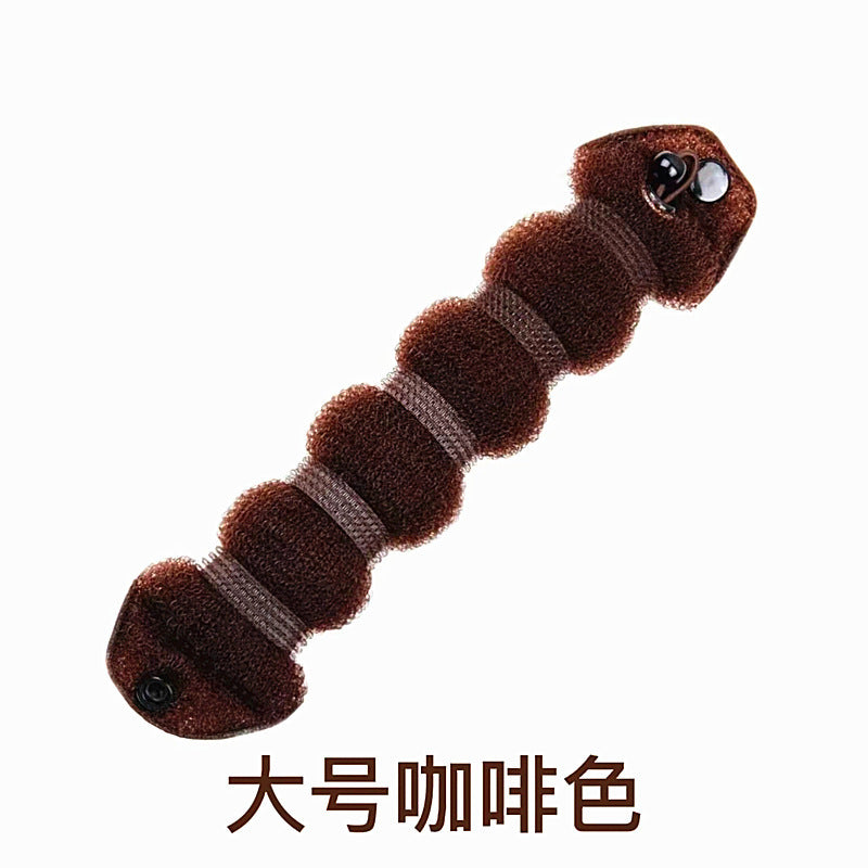 hot-selling k-style headwear caterpillar hair styling tool donut flower bud hair braiding artifact ball head set