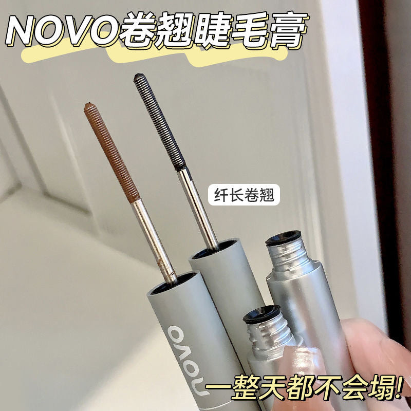 Novo fine eyelash mascara - standout, slim tube design. natural, volumizing, curling, lengthening, thickening, quick-drying, waterproof, and smudge-proof