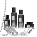 Ready-to-ship premium square glass cosmetic bottle set: 120ml lotion/essential oil sub-bottles & 50g cream/emulsion empty jars