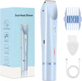 new women's electric double-headed epilator for intimate, underarm, and leg hair removal - body hair shaver
